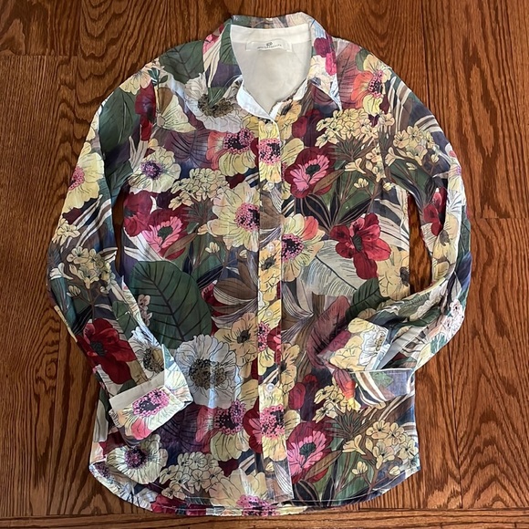Jean Pierre Klifa PARIS Alice’s Garden Parktown button down shirt long sleeve XS - Picture 13 of 14
